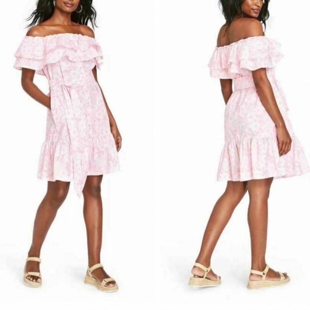 {NWT} Lisa Marie Fernandez x Target | Ruffle Off The Shoulder Floral Print Dress